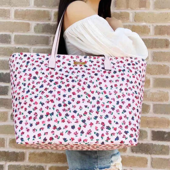 Kate Spade ♠️ Large Floral Tote - Picture 4 of 5